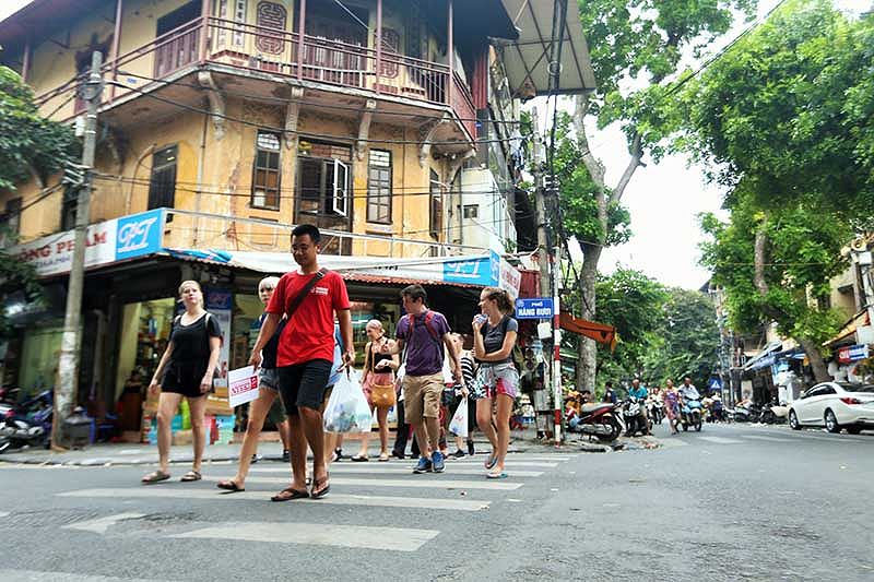 Busy streets of Hanoi