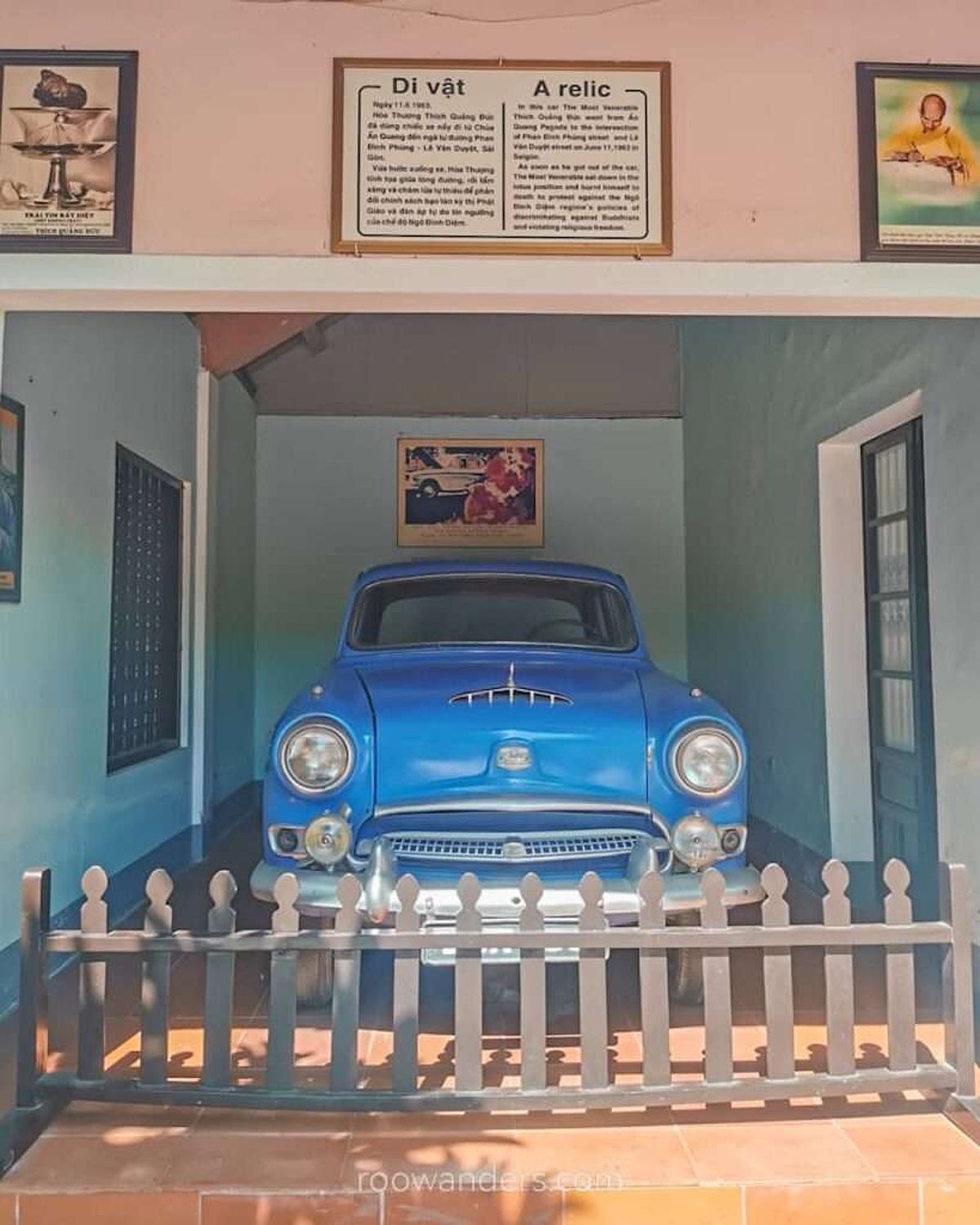 Hue Thien Mu Pagoda Blue Car, Vietnam