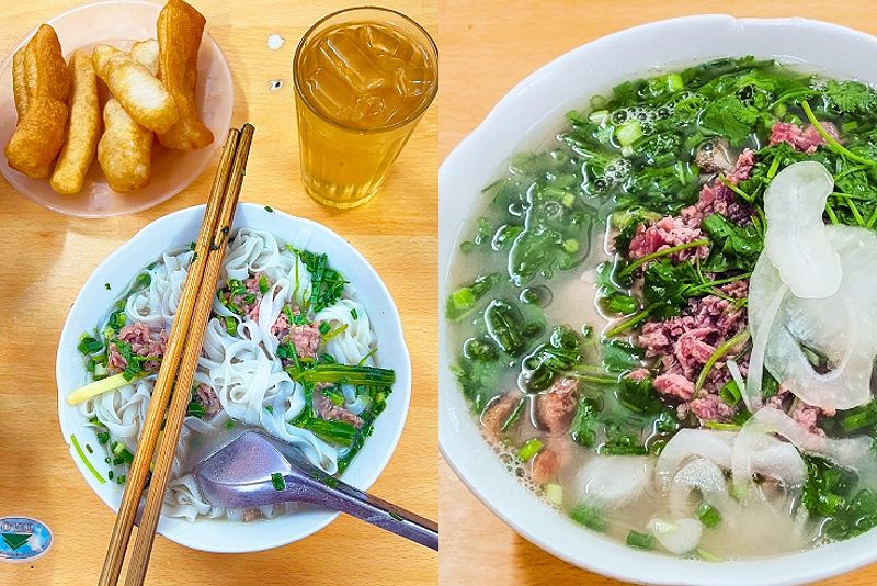 Rich beefy pho at Phở Bò Ấu Triệu
