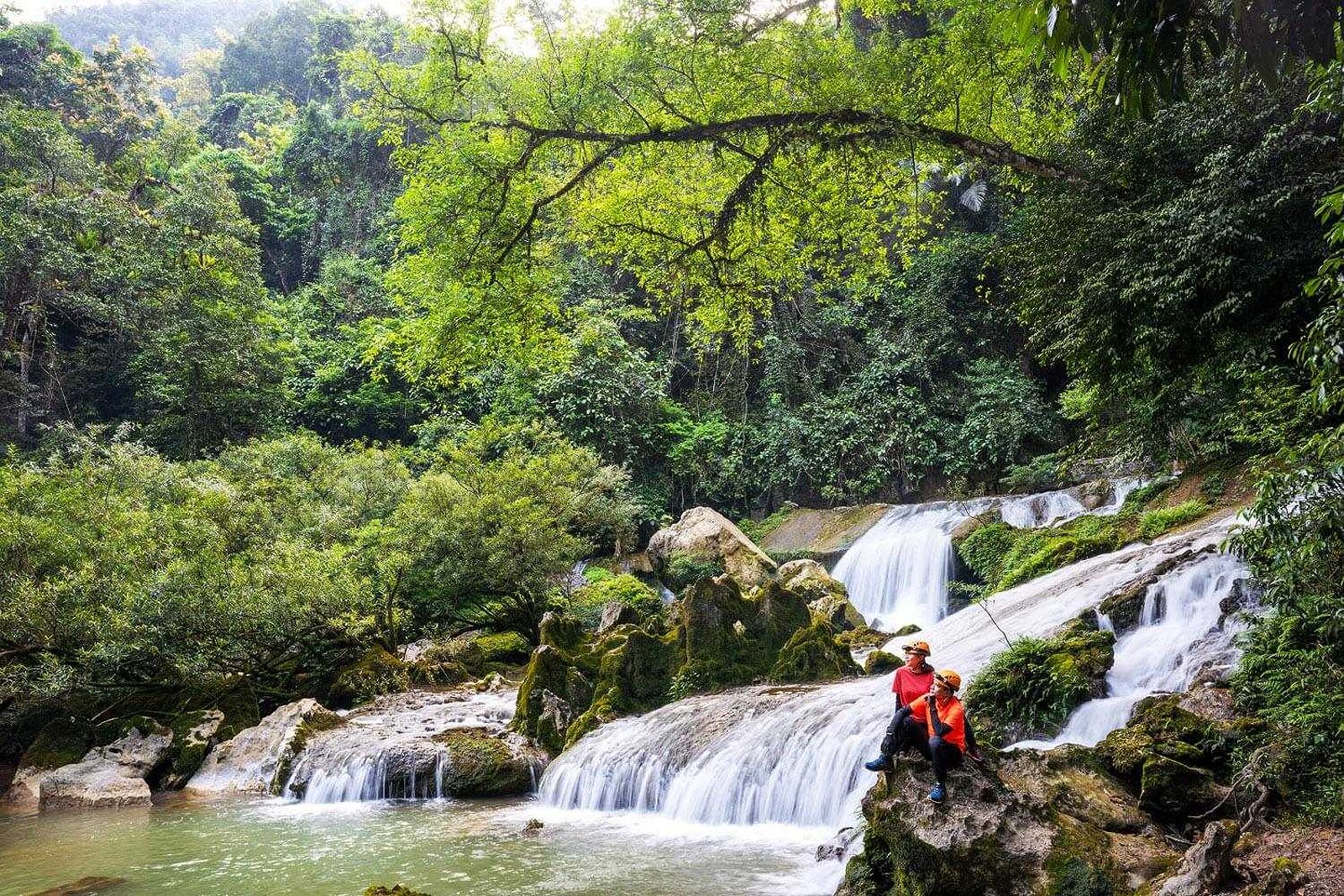 You can swim in crystal-clear waters amidst pristine nature in Tu Lan